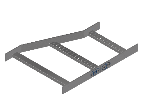 Flatbar Right Hand Reducer - 2FBHG-18X12L-RR-MS