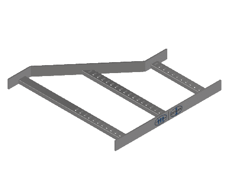 Flatbar Right Hand Reducer - 2FBHG-24X12L-RR-MS