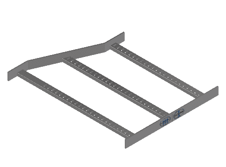 Flatbar Right Hand Reducer - 2FBHG-30X24L-RR-MS