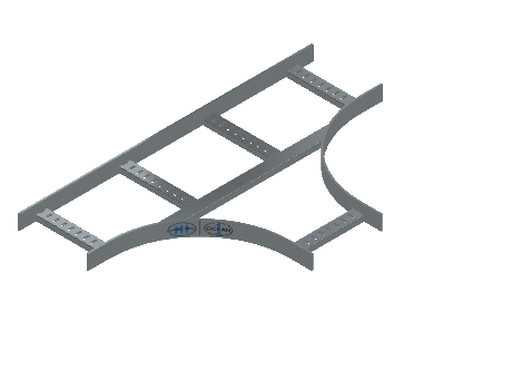 Flatbar Horizontal Tee Equal - 2FBHG-09X09L12-HT-MS