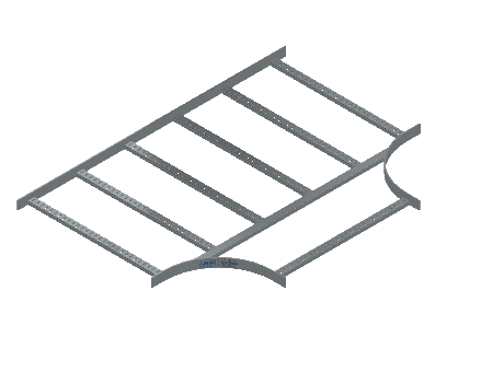 Flatbar Horizontal Tee Equal - 2FBHG-30X30L12-HT-MS