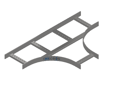 Flatbar Horizontal Tee Equal - 2FBS4-09X09L12-HT-MS