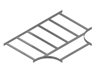 Flatbar Horizontal Tee Equal - 2FBS4-30X30L12-HT-MS