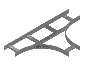 Flatbar Horizontal Tee Equal - 2FBS6-06X06L12-HT-MS