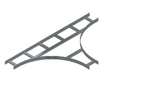 Flatbar Horizontal Tee Equal - 2FBHG-06X06L24-HT-MS
