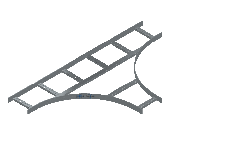 Flatbar Horizontal Tee Equal - 2FBHG-09X09L24-HT-MS