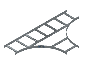 Flatbar Horizontal Tee Equal - 2FBHG-12X12L24-HT-MS