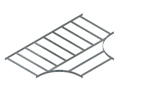 Flatbar Horizontal Tee Equal - 2FBHG-36X36L24-HT-MS