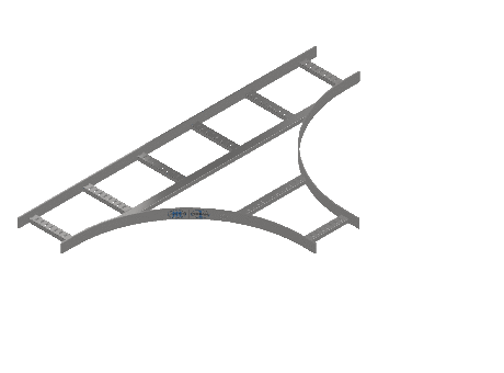 Flatbar Horizontal Tee Equal - 2FBS4-09X09L24-HT-MS