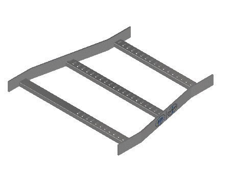 Flatbar Straight Reducer - 2FBS4-24X18L-SR-MS