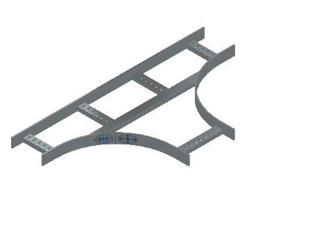 Flatbar Horizontal Tee Expanding - 2FBHG-06X09L12-HT-MS