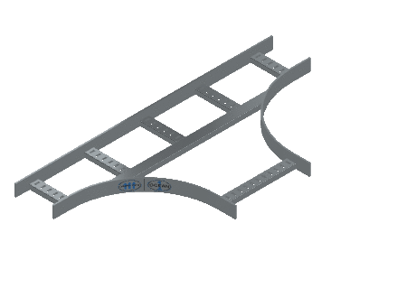Flatbar Horizontal Tee Expanding - 2FBHG-06X12L12-HT-MS