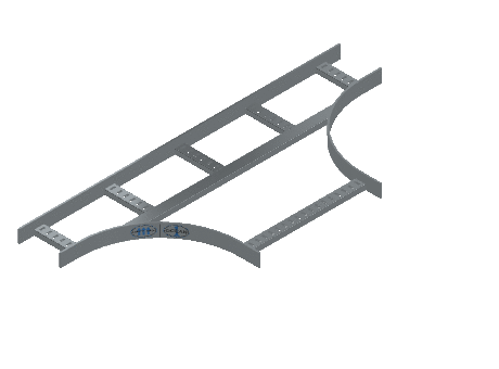 Flatbar Horizontal Tee Expanding - 2FBHG-06X18L12-HT-MS