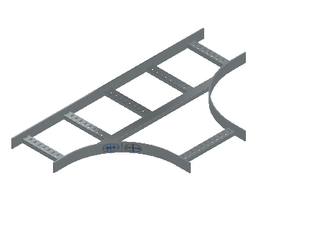 Flatbar Horizontal Tee Expanding - 2FBHG-09X12L12-HT-MS