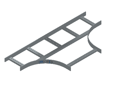 Flatbar Horizontal Tee Expanding - 2FBHG-09X18L12-HT-MS