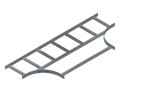 Flatbar Horizontal Tee Expanding - 2FBHG-12X36L12-HT-MS