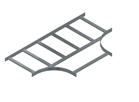 Flatbar Horizontal Tee Expanding - 2FBHG-18X24L12-HT-MS