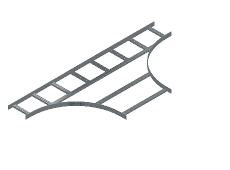 Flatbar Horizontal Tee Expanding - 2FBHG-09X24L24-HT-MS
