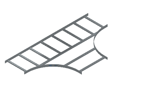 Flatbar Horizontal Tee Expanding - 2FBHG-18X24L24-HT-MS