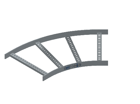 Flatbar Horizontal Bend - 2FBHG-18L24-HB45-MS