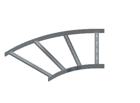 Flatbar Horizontal Bend - 2FBHG-24L24-HB45-MS