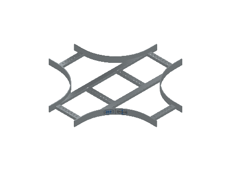 Flatbar Horizontal Cross Equal - 2FBHG-09X09L12-HC-MS