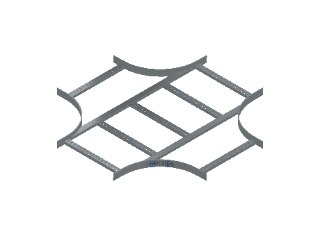 Flatbar Horizontal Cross Equal - 2FBHG-18X18L12-HC-MS