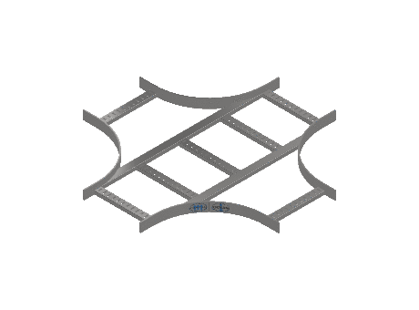Flatbar Horizontal Cross Equal - 2FBS6-12X12L12-HC-MS