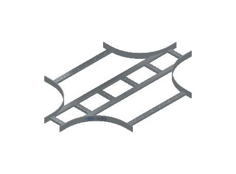 Flatbar Horizontal Cross Expanding - 2FBHG-06X24L12-HC-MS