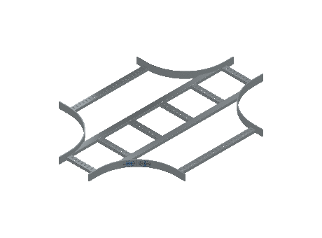 Flatbar Horizontal Cross Expanding - 2FBHG-09X24L12-HC-MS