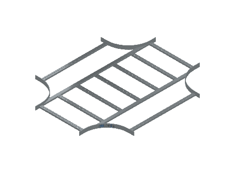 Flatbar Horizontal Cross Expanding - 2FBHG-24X36L12-HC-MS