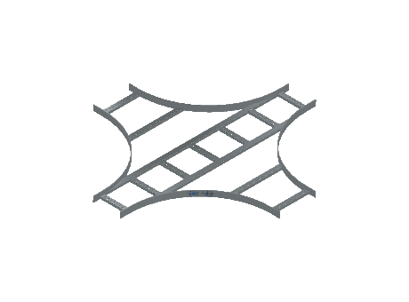 Flatbar Horizontal Cross Expanding - 2FBHG-09X12L24-HC-MS