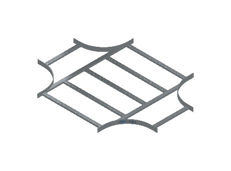 Flatbar Horizontal Cross Reducing - 2FBHG-30X18L12-HC-MS