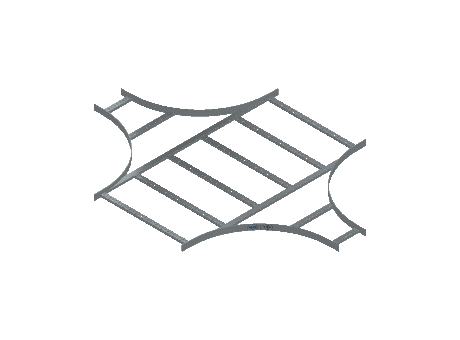 Flatbar Horizontal Cross Reducing - 2FBHG-30X09L24-HC-MS
