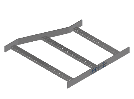 Flatbar Right Hand Reducer - 2FBHG-24X18L-RR-MS