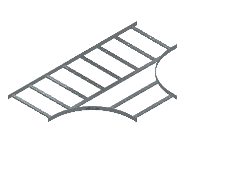 Flatbar Horizontal Tee Equal - 2FBHG-24X24L24-HT-MS