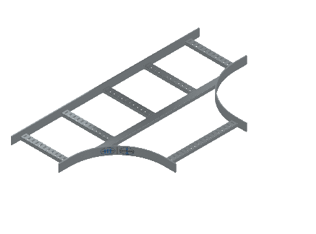 Flatbar Horizontal Tee Expanding - 2FBHG-12X18L12-HT-MS