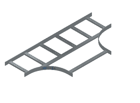 Flatbar Horizontal Tee Expanding - 2FBHG-12X24L12-HT-MS