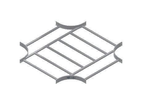 C-Rail Horizontal Cross Equal - 3CRAL-36X36L12-HC-MS