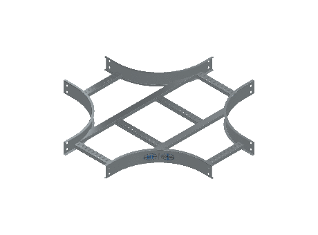 C-Rail Horizontal Cross Equal - 3CRHG-12X12L12-HC-MS