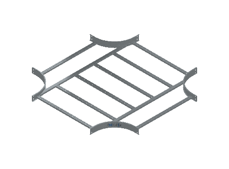 C-Rail Horizontal Cross Equal - 3CRHG-36X36L12-HC-MS
