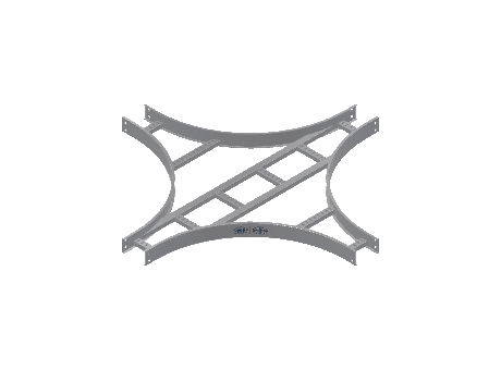 C-Rail Horizontal Cross Equal - 3CRAL-06X06L24-HC-MS