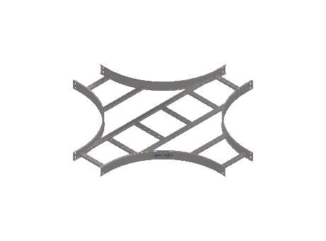 C-Rail Horizontal Cross Equal - 3CRS4-12X12L24-HC-MS