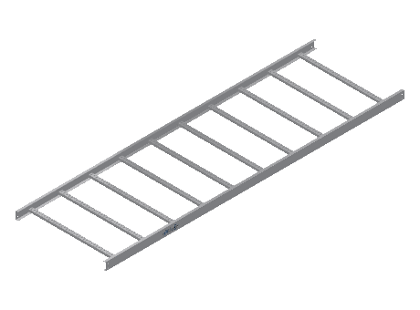 C-Rail Ladder Tray Straight - 3CRAL-36-12-10-MS