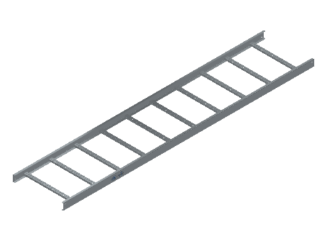 C-Rail Ladder Tray Straight - 3CRHG-24-12-10-MS