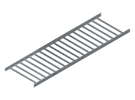 C-Rail Ladder Tray Straight - 3CRHG-36-06-10-MS