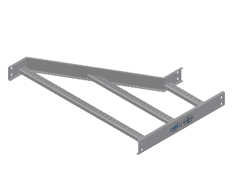 C-Rail Right Hand Reducer - 3CRAL-36X12L-RR-MS