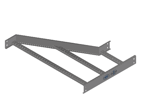 C-Rail Right Hand Reducer - 3CRHG-36X12L-RR-MS