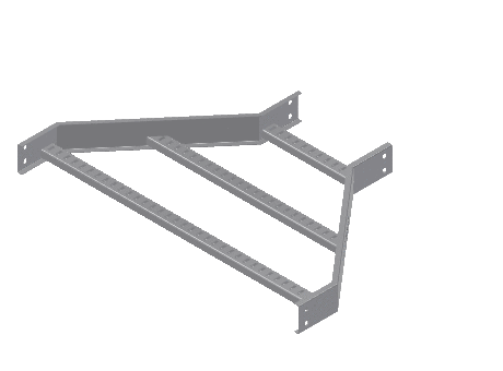 C-Rail Straight Reducer - 3CRAL-36X12L-SR-MS