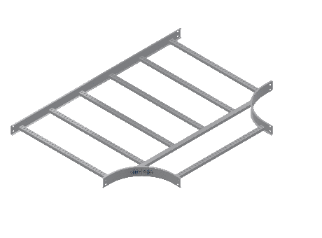 C-Rail Horizontal Tee Equal - 3CRAL-36X36L12-HT-MS